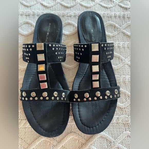Bandolino Shoes - Bandolino Black Studded Women's Sandals Size 7.5